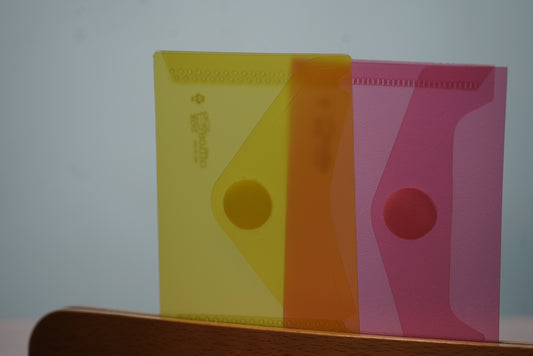 Plastic envelope, colour options