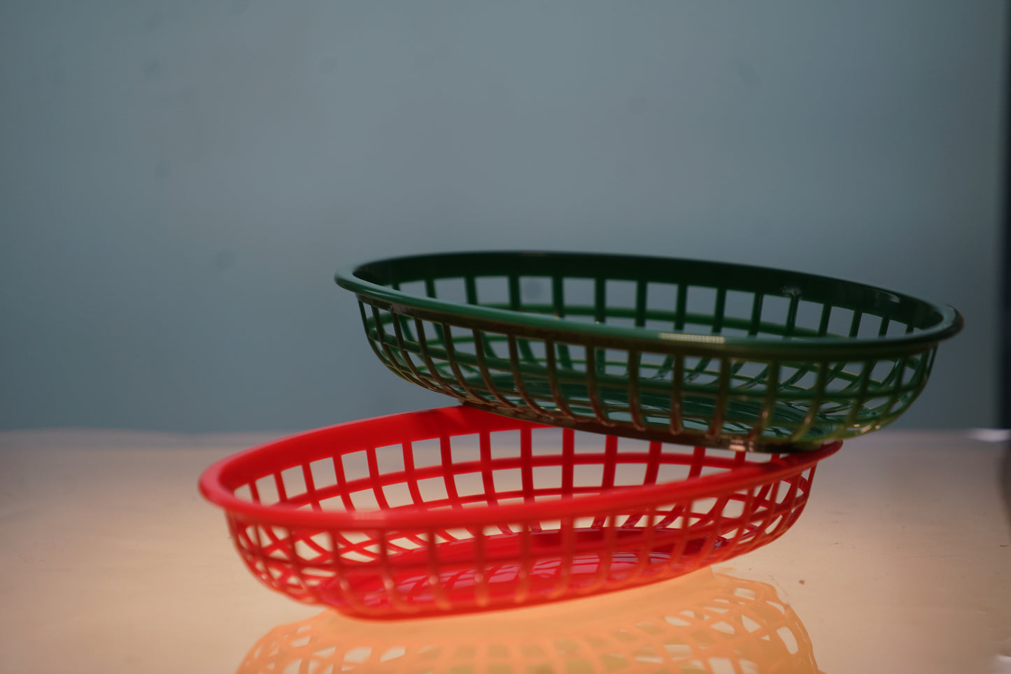 Plastic basket, colour options